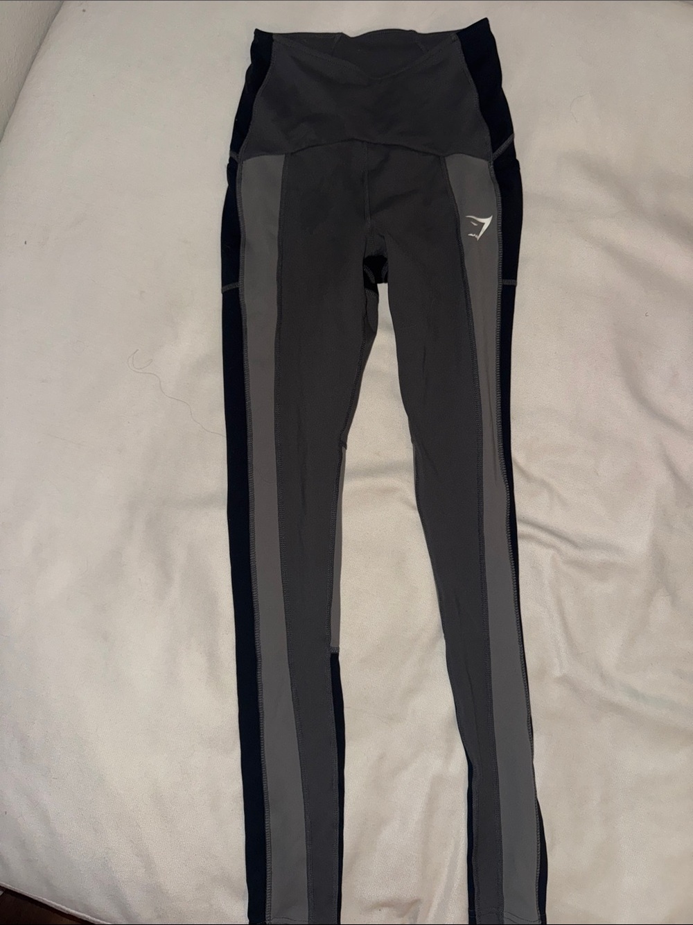 Gymshark Gray and Black Athletic Leggings